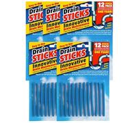 Drain Sticks x60 - Easy to Use Drain Maintenance Sticks for Sinks, Baths & Showers - Helps Prevent Build-Up & Odours in Kitchens & Bathrooms