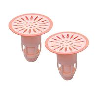 Drain Trap Insert, 2PCS Kitchen Bathroom Toilet Shower Stopper Plug Trap(Upgrade Pink)