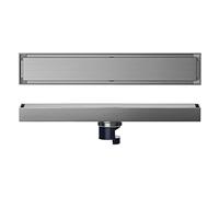 Drain traps, Linear Invisible Shower Drain，Stainless Steel Tile Insert Floor Drain, Drainer(Middle Drain,20cm)