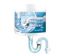 Drain Unblocker, 2025 New Powerful Pipe Dredging Agent, Bathroom Sink Unblocker Cleaning Products, Heavy Duty Pipe One Shot Drain Cleaner, Shower Kitchen Limescale Toilet Pipeline Cleaner (1)