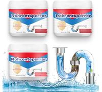 Drain Unblocker, 2025 Powerful Pipe Dredge Agent, Keep Your Wash Basin and Toilet Unblocked, Safe for All Pipes (3pcs)
