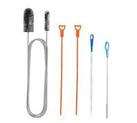 Drain Unblocker and Cleaner Tool, 5PCS Drain Pipe Cleaner Brush, Shower Drain Unblocker Tools, Sink Unblocker Tool, Hair Clog Remover, Drain Cleaner Brush Tool for Kitchen Bathroom Shower