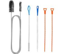 Drain Unblocker and Cleaner Tool 5PCS Shower Drain Unblocker, Multifunctional Sink Unblocker Tool, Bathroom Pipe Unblocker Plug Hole Brush Drain Cleaning Tool Kitchen Sink Unblocker
