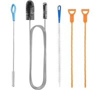 Drain Unblocker and Cleaner Tool 5PCS Shower Drain Unblocker, Multifunctional Sink Unblocker Tool, Drain Snake Unblocker for Kitchen Bathroom Shower Plug Hole