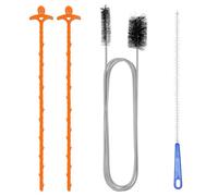 Drain Unblocker Cleaner Brush Tool - 4PCS Shower Drain Unblocker,Double Ended Nylon Pipe Cleaner Brush,Toilet Unblocker for Bathroom Toilet Kitchen Plug Hole,Reusable Rods