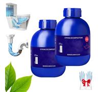 Drain Unblocker,Drain Cleaner for Kitchen Sink, Powerful Unclogging, Professional-Grade Drain Opener, Unclog drains, clog remover, Shower, Tub, for All Pipe Materials (2 pc)