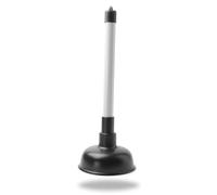 Drain Unblocker for Kitchen, Sink, Shower, & Floor Drains with 225mm (9 inch) Handle and 100mm (4 inch) Cup, Sink Plunger Kitchen Sink Unblocker Heavy Duty Unblocking Effective Tool, Black/White.