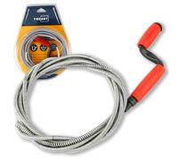 Drain Unblocker Spring Wire （5m * 6mm）Professional Kitchen Sink Unblocker Tool Flexible Plug Unblocker Drain Hair Remover Drain Auger Plumbing Snake with Claw for Pipe Cleaning