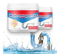 Drain Unblocker, Toilet Unblocker, Keep Your Wash Basin and Toilet Unblocked, Safe for All Pipes (2pcs, gram, 260)