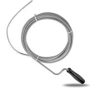 Drain Unblocker Wire 3M x 5mm Metal Flexible Sink Unblocker Plumbing Tools, Drain Cleaner Shower Drain Unblocker Snake Pipe Cleaning Tool - Drain Unblocker Tool for Tub Sink Shower Basins Pipes - 3M