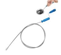 Drain Unblocker Wire Tool 170cm, Plumbing Snake Drain Auger Drain Cleaning Tool, Drain Snake Drain Cleaner Tool, Plumbers Snake Drain Hair Remover for Washbasins Tub Shower Pipe Cleaning
