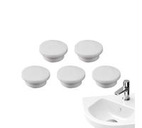 Drain Valve - 5 Pcs Silicone Oval Overflow Gasket - Leakproof Sealing Insert for Home Bathroom Countertop Washing Sink Barge Sink