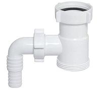 Drain Waste Trap Pipe Extension Connector 1 1/2" BSP with Dishwasher Input