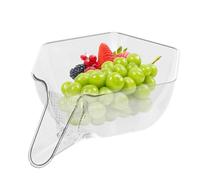 Drainage Basket Funnel,Drainage Basket Bowl for Draining Rice - Reusable Portable Household Kitchen Rice Washer Strainer for Vegetables