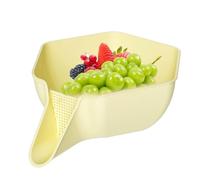 Drainage Basket Funnel | Vegetable Strainer Drainage Bowl Basket,Kitchen Vegetable Washing, Rice Washer Strainer for Fruits and Vegetables