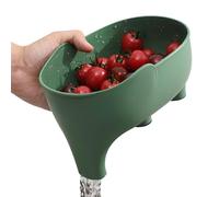 Drainage Basket - Vegetables Washing Basket, Strainer Drain Baskets, Colander Strainer Drain Basket | Kitchen Sink Drain Basket, Drain Basket Multifunctional Dish Drainer for Draining Food