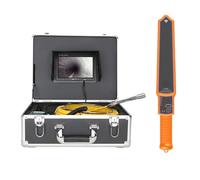 Drainage Camera 7" Sewer Pipe Inspection Video Camera With Self Leveling 512HZ Locator 22MM IP68 Pipeline Drain Industrial Endoscope(30M,With DVR)