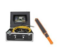 Drainage Camera Sewer Inspection Camera 9" DVR Pipe Industrial Endoscope With Meter Counter Auto Self Leveling 512HZ Locator Drain Video Came(30M,No Meter counter)