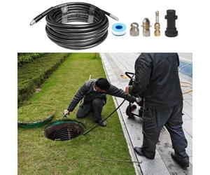 Drainage Cleaning Hose for KARCHER K2 K3 K4 K5 Pressure Washers Using Reinforced Materials to Maintain Stability Under Pressure (15m)
