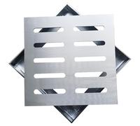 Drainage Grate 12x12 Inch Heavy Duty Thicken Stainless Steel Drain Grate Even Hollow-Out Multi-Purpose Drain Cover for Outdoor Cover Metal Outdoor