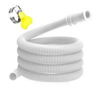 Drainage Hose for Dehumidifier, Replacement Hose for Air Conditioning with Clamp, Tight Hose for Water Drainage for Washing Machines and Dehumidifiers