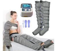 Drainage Massager for Legs, Pressotherapy Air Compression Foot and Calf Massager for Pain Relief, Lymphedema and Swelling Relief, 6/8 Cavity Design