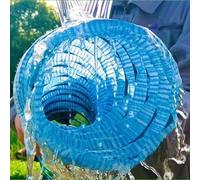 Drainage Pipe 150 100 50 25 15 10 Ft Extra Long Soft Permeable Drain Pipe 6", Flexible Perforated French Drain Pipes W/Steel Wire, Landscaping Highway Isolation Hose(L 45m(147.6ft))