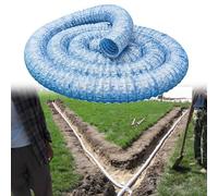 Drainage Pipe 3in French Drain Pipe Perforated, 3 10 12 25 50 100 150 160 Ft Spring Soft Permeable Greening Foundation Drainage Hose for Yard/House Side/Garden(L 29m(95.1ft))