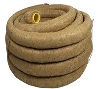 Drainage Pipe DN 50 Perforated with Coconut Filter, Cladding, - Doubl Eyou Geovlies & Building Materials®