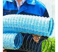 Drainage Pipe Outdoor French Drain Kit for Backyard, Flexible Landscape Drainage Pipe 2-inch for Lawn Patio Highway Slope, Telescoping Underground Drainpipe(72ft(21.9m))