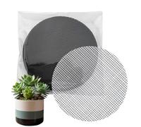 Drainage Screen - Flexible Drainage Insert for Flower Containers | 50 Pack with Root Guard Design & Stable Fit for Outdoor Pots, Apartment Use and Bathroom Plants, 7.5cm