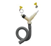 Drainage Tee Adapter Drainage Pipe Fitting For Washing Machine Dryer Drain With Extended Drainage Hose Hose Length 0.3m