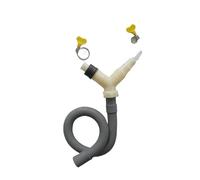 Drainage tee adapter drainage pipe fitting for washing machine dryer drain With extended drainage hose(Hose length-0.3m)