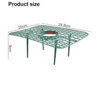 Drainage Ties Supports Plastic Plant System Rack Green/Pink/White Gardens - 3D Plant Support Tray Having 10-Piece Vertical Enduring Cultivation Strawberry for Home(Green)