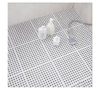 Drainage Tiles Splicing Square Modular Interlocking Cushion Soft TPE Floor Can be Cut to Size Bath Mat Shower Cubicle, Balcony(White,16pieces)