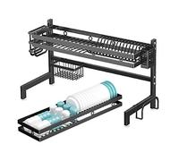 Drainer Shelf,Professional Dish Rack,Stainless Steel,Dish Drainers,arge Capacity,Sink Dish Rack,Dish Drying Rack Over The Sink,for Kitchen Counter,Single Layer Length 95c,Single Layer Length 65cm