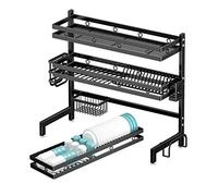 Drainer Shelf,Professional Dish Rack,Stainless Steel,Dish Drainers,arge Capacity,Sink Dish Rack,Dish Drying Rack Over The Sink,for Kitchen Counter,Single Layer Length 95c,Double Layer Length 65cm