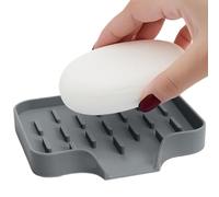 Draining Soap Dish - Silicone Sponge Drainer,Silicone Non-Slip Soap Drain Holder for Sink, Kitchen, Dishwasher, Home, Bathroom