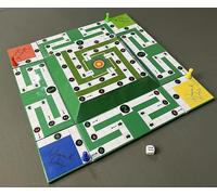 Drains and Darts Handmade 3D Dice-Based Board Game | Fun Family Game for Kids & Adults | an Advanced Spin on Snakes & Ladders | Unique Outer Loop & Inner String Gameplay| 20-30 Min Playtime