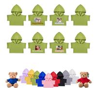 DRAJOIN 8 Pcs Personalised Teddy Bear Clothes with Photo Text, Custom Stuffed Animal Clothes Fit 8-16inch Stuffed Bear Clothing, Personalised Doll Clothing Make Your Own Plush Doll Shirt