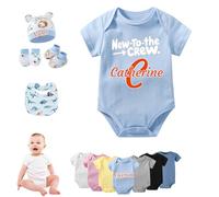DRAJOIN Custom Newborn Baby Boy Clothes 0-3 Months Baby Girl Bodysuit, Infant Clothes Short Sleeve Newborn Coming Home Outfit