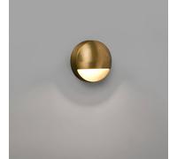 Drak Outdoor LED Wall Lamp Brass 6W 3000K IP44 Netlighting Yellow One Size