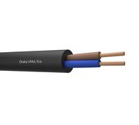 Draka VMVL Flexible Vinyl Cable 2x0.75mm² Black Eca - 803880 [100 Meters]