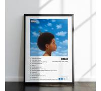 Drake Album Poster - More Life, Views, Take Care, Scorpion, Nothing Was the Same, If You’re Reading This It’s Too Late - Music Album Cover Posters - A4 or A3 (Nothing was the Same, A3 Framed Black)