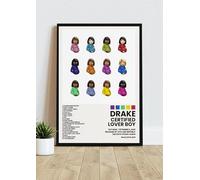 Drake 'Certified Lover Boy' Album Cover Framed Poster A3