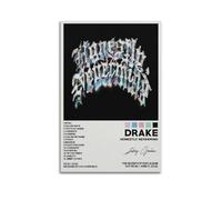DRAKE HONESTLY NEVERMIND Print Album Cover Signed Limited , Music Album Cover ,Pop Hip Hop Rap Singer Star Music Poster Aesthetic Canvas Wall Art for Girl And Boy Teens Dorm Decor 20x30inch(50x75cm) U