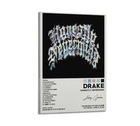 DRAKE HONESTLY NEVERMIND Print Album Cover Signed Limited , Music Album Cover ,Pop Hip Hop Rap Singer Star Music Poster Aesthetic Canvas Wall Art for Girl And Boy Teens Dorm Decor 24x36inch(60x90cm) F