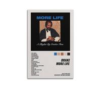 Drake More Life Album Cover Aesthetic Limited Posters Signed Rapper Music Posters Dorm Decor Bedroom Posters Print Canvas Wall Art Room Teen and Girls 20x30inch(50x75cm) Unframe-Style