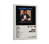 Drake More Life Album Cover Aesthetic Limited Posters Signed Rapper Music Posters Dorm Decor Bedroom Posters Print Canvas Wall Art Room Teen and Girls 08x12inch(20x30cm) Frame-Style