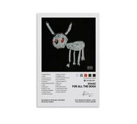 Drake Poster For All The Dogs Music Album Music Posters for Room Aesthetic Canvas Wall Art Bedroom Decor16x24inch(40x60cm)